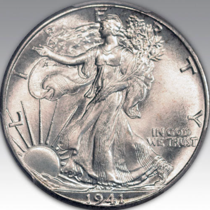 1941 50C Walking Liberty Half Dollar MS 67+