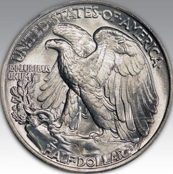 1947 50C Walking Liberty Half Dollar MS 65