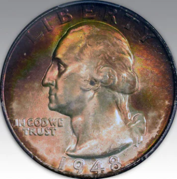 1948 25C Washington Quarter MS 68