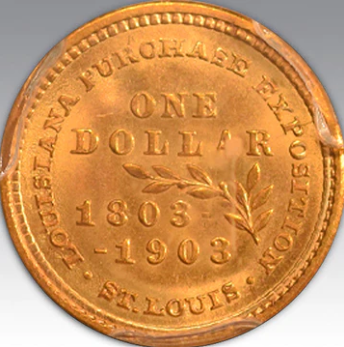 1903 G$1 LA Purchase Jefferson MS 66