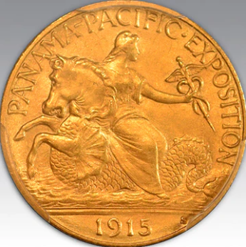1915-S $2.50 Panama-Pacific MS 66