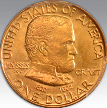 1922 G$1 Grant No Star MS 66