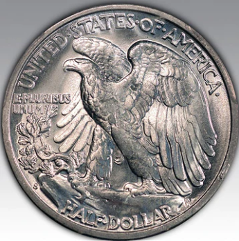 1942-S 50C Walking Liberty Half Dollar MS 65