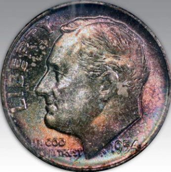 1954 10C Roosevelt Dime MS 67