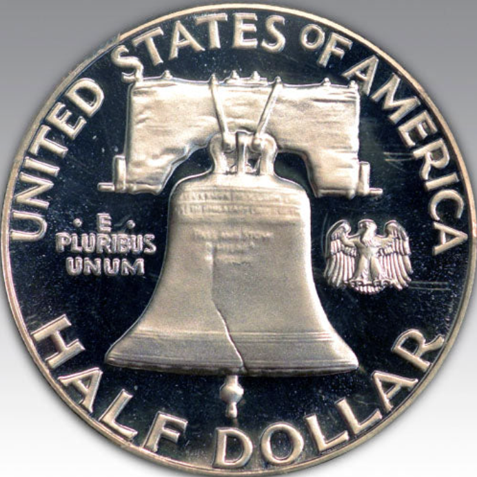 1961 50C Franklin Half Dollar PR 68 CA