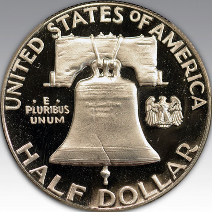 1960 50C Franklin Half Dollar PR 68 DC