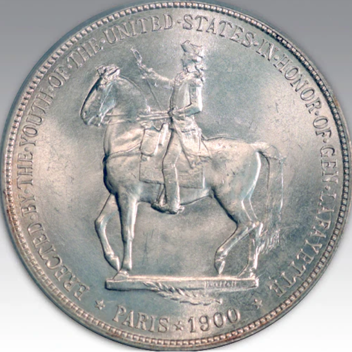 1900 $1 Lafayette MS 65