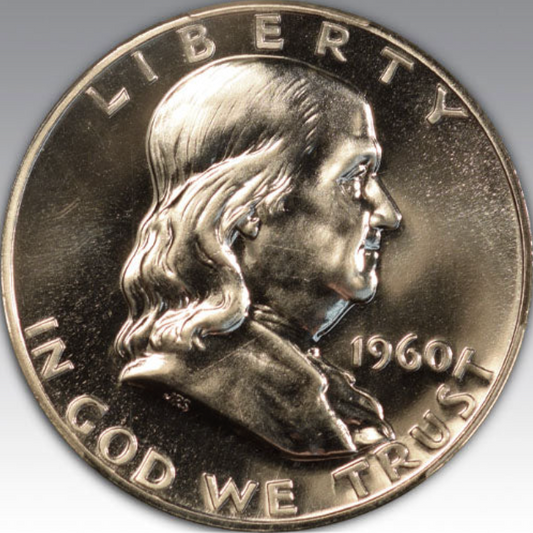 1960 50C Franklin Half Dollar PR 66
