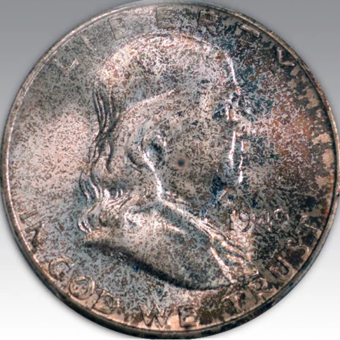 1949-S 50C Franklin Half Dollar MS 67
