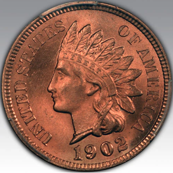 1902 Indian Cent MS 67 RD