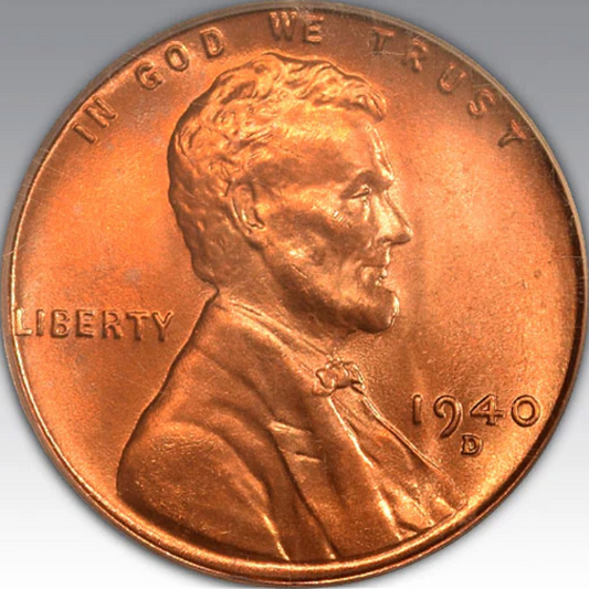 1940-D 1C Lincoln, MS 66 RD