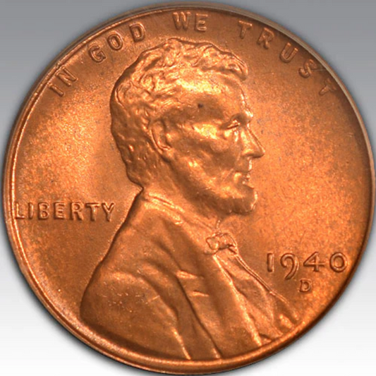 1940-D 1C Lincoln, MS 67 RD