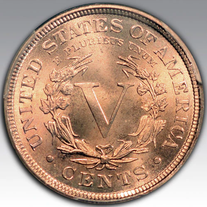 1890 5C Liberty Nickel MS 67