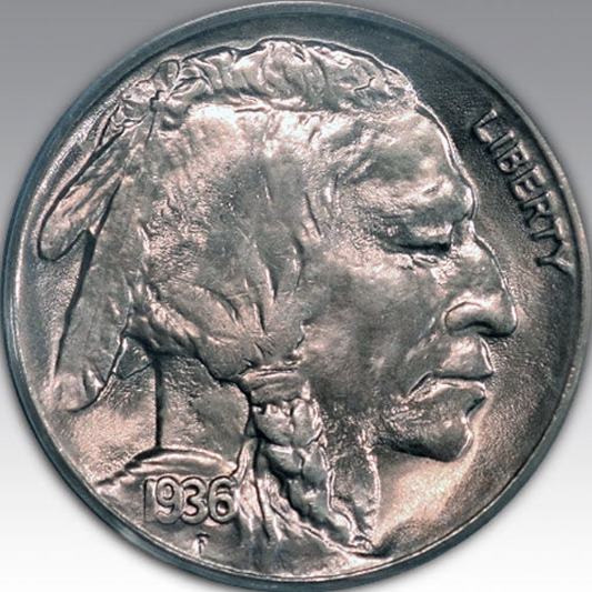 1936-S 5C Buffalo Nickel MS 66