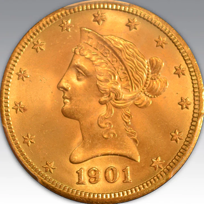 1901-S $10 Liberty MS 66
