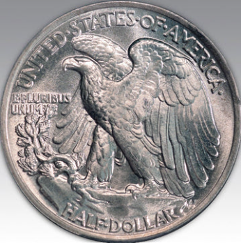 1943 50C Walking Liberty Half Dollar MS 65