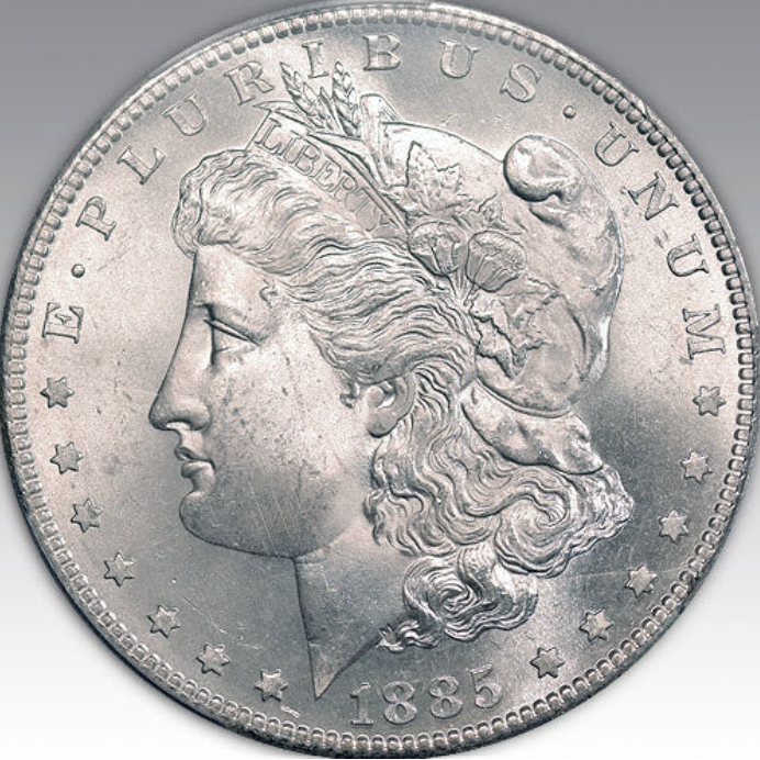 1885-S $1 Morgan Dollar MS 65