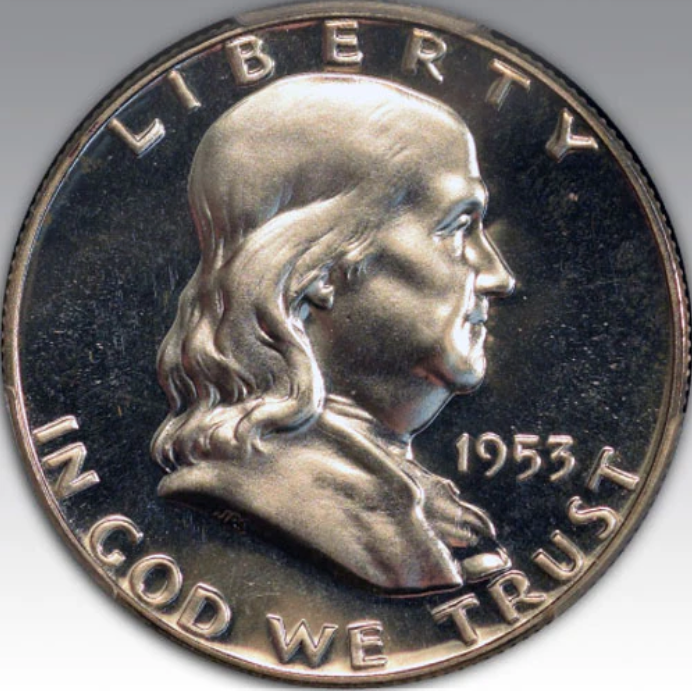 1953 50C Franklin Half Dollar PR 66