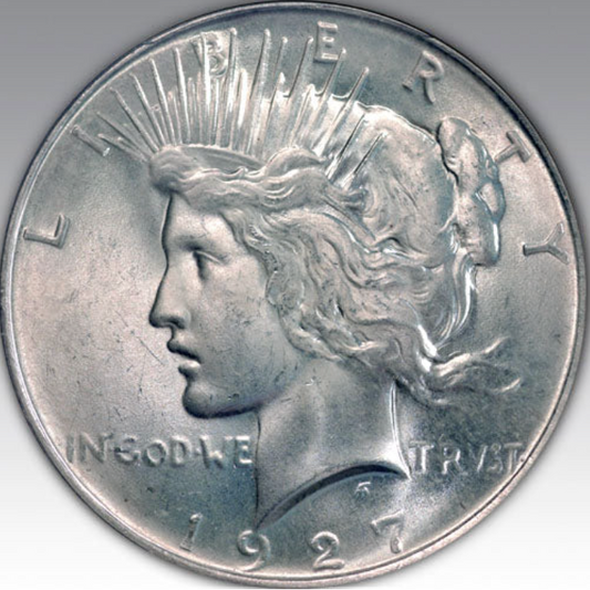 1927-D $1 Peace Dollar MS 65