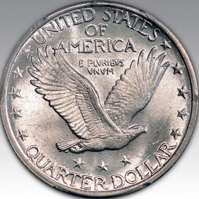 1919 25C Standing Liberty, MS 66 FH