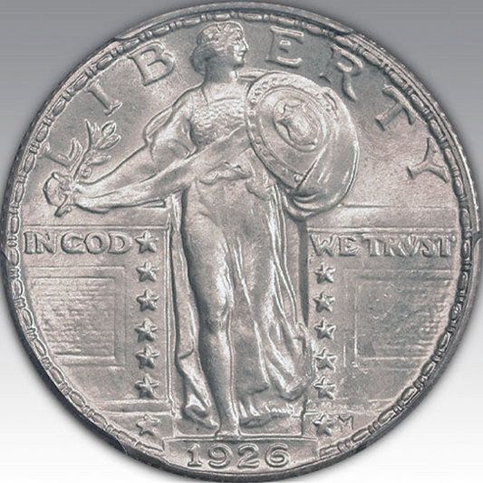 1926 25C Standing Liberty, MS 66 FH