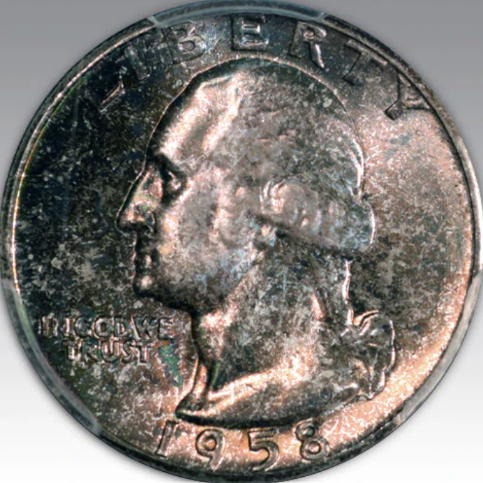 1958 25C Washington Quarter MS 67