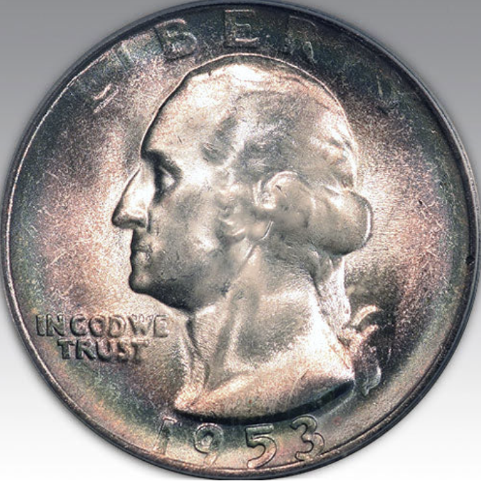 1953-S 25C Washington Quarter MS 66