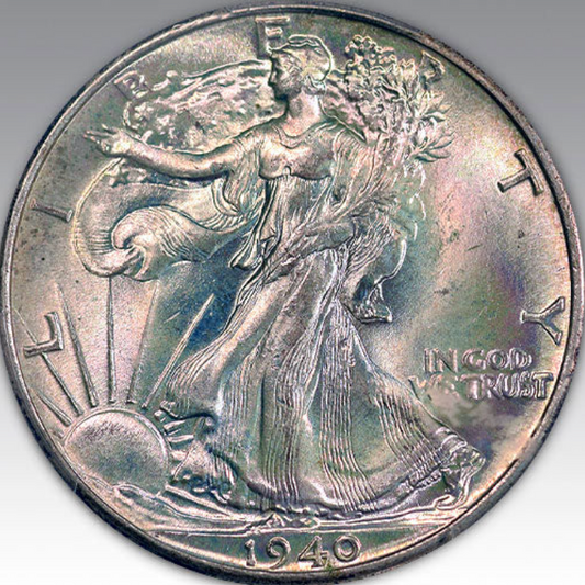 1940 50C Walking Liberty Half Dollar MS 67+