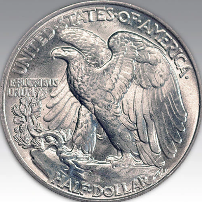1943 50C Walking Liberty Half Dollar MS 65