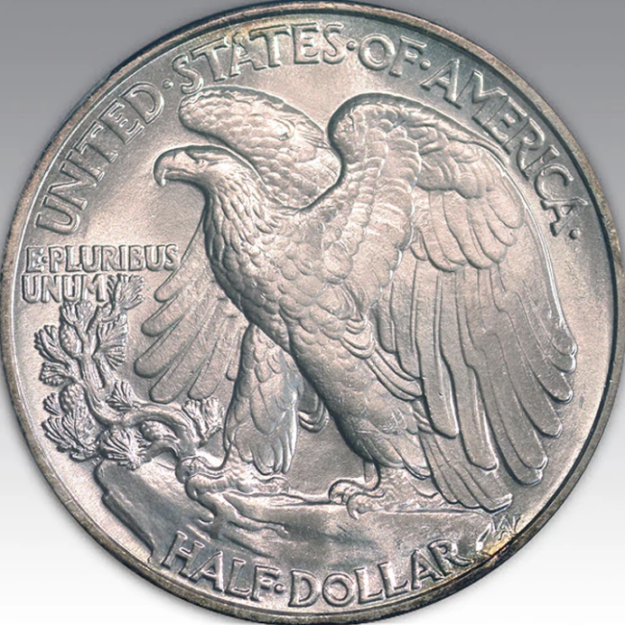 1944 50C Walking Liberty Half Dollar MS 67+
