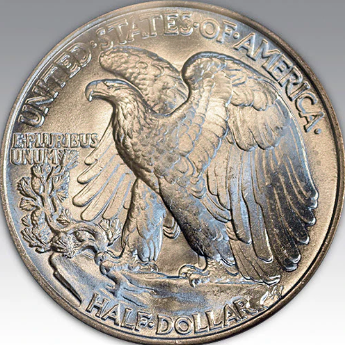 1946 50C Walking Liberty Half Dollar MS 65