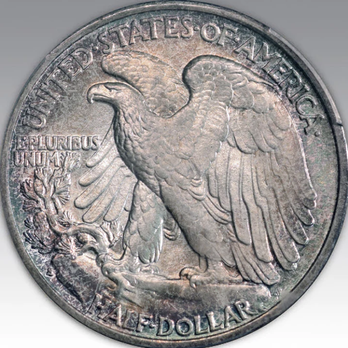 1935-S 50C Walking Liberty Half Dollar MS 66+