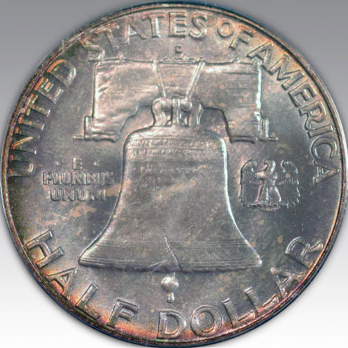 1958-D 50C Franklin Half Dollar MS 67