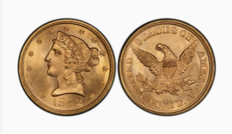 $5 Liberty (1839-1908)