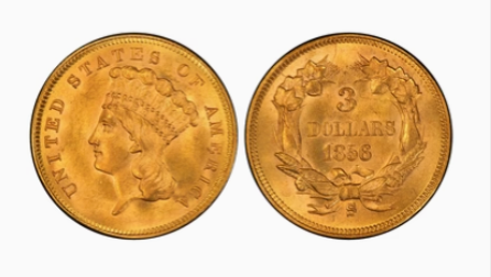 Three Dollar Gold (1854-1889)