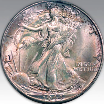1944 50C Walking Liberty Half Dollar MS 67+