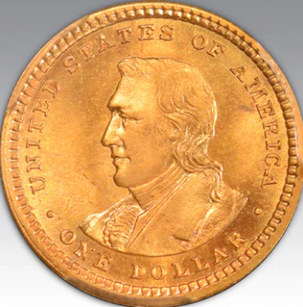 1904 G$1 Lewis and Clark MS 66