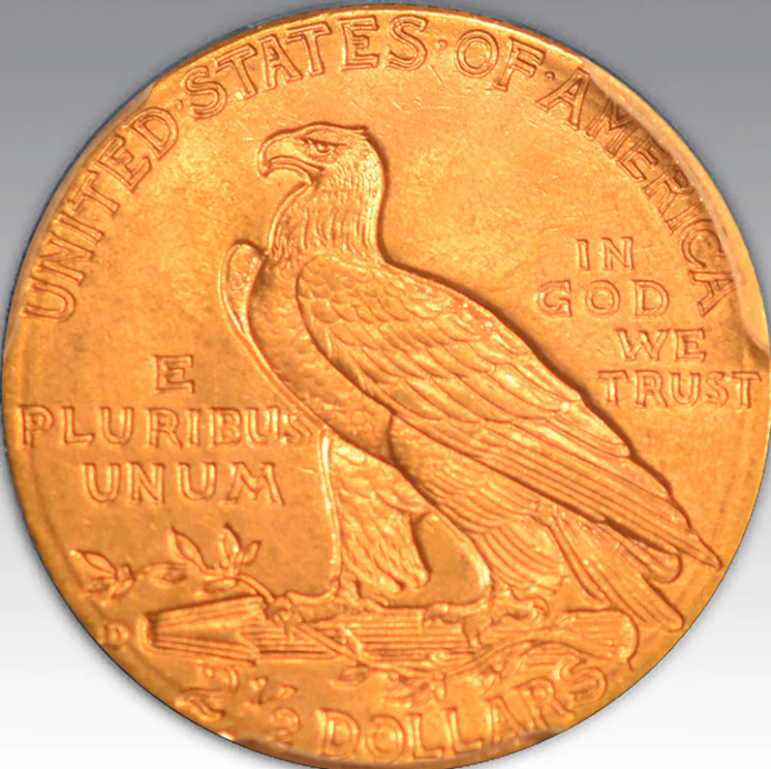 1914-D $2.50 Indian MS 65