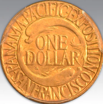 1915-S G$1 Panama-Pacific MS 66