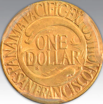 1915-S G$1 Panama-Pacific MS 66