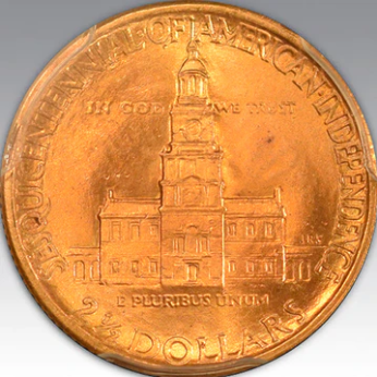 1926 $2.50 Sesquicentennial MS 66