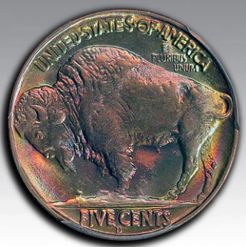 1937-D 5C Buffalo Nickel 3 Legs MS 66+