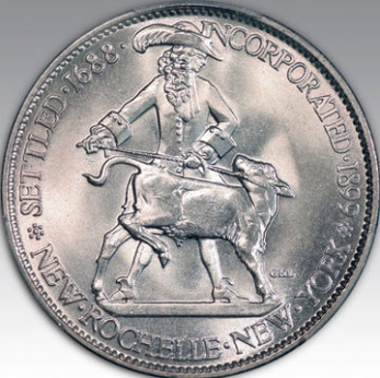 1938 50C New Rochelle MS 67