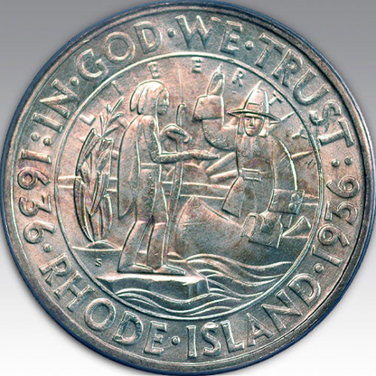 1936-S 50C Rhode Island MS 65