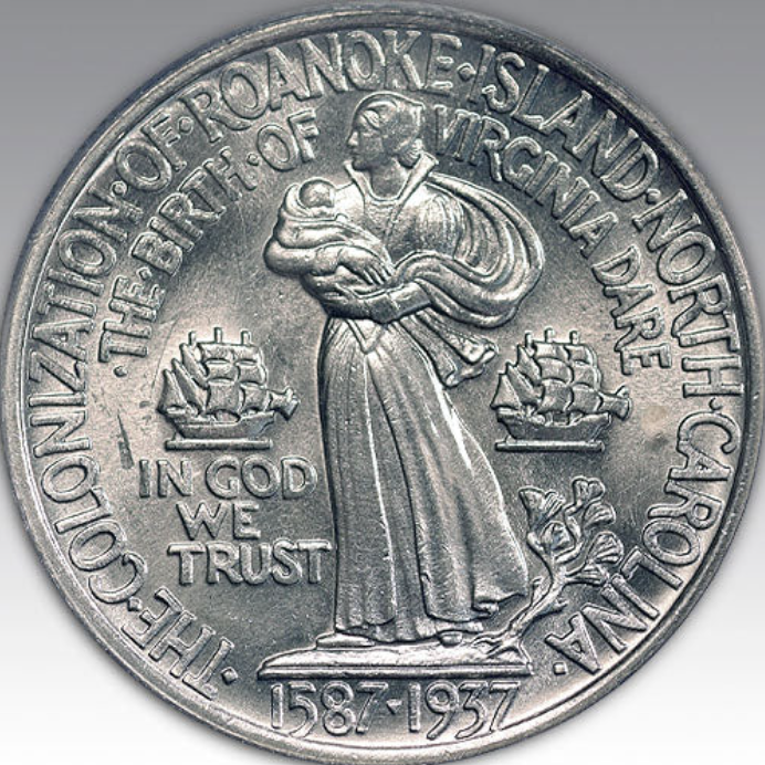 1937 50C Roanoke MS 65