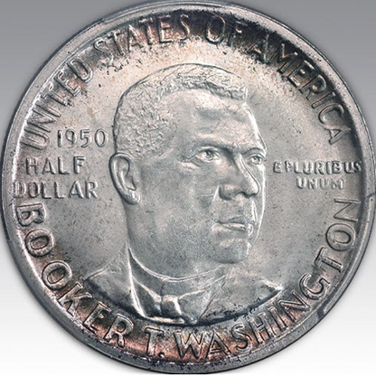 1950-D 50C Booker T. Washington MS 67