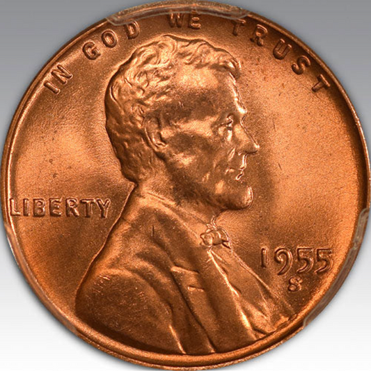 1955-S 1C Lincoln MS 66+ RD