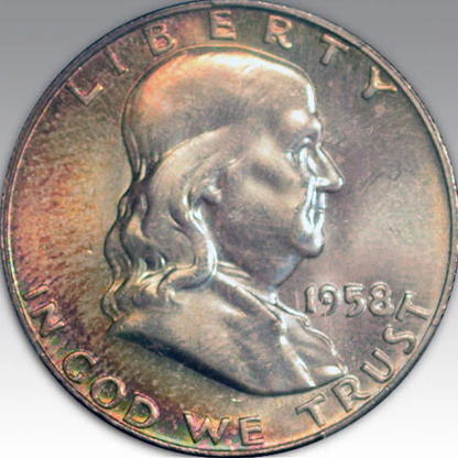 1958-D 50C Franklin Half Dollar MS 67+ FBL