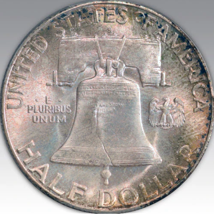 1949-S 50C Franklin Half Dollar MS 67