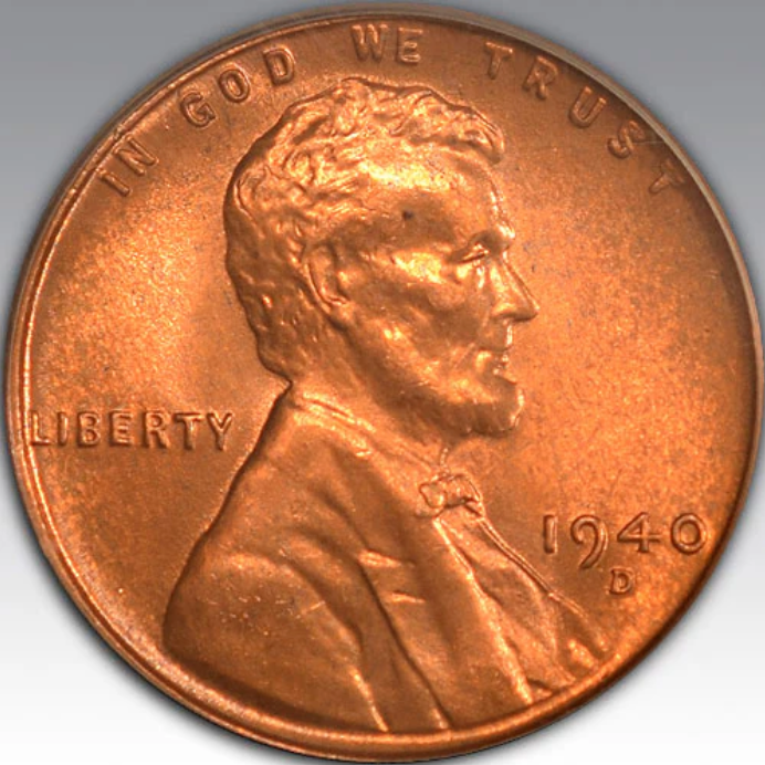 1940-D 1C Lincoln, MS 67 RD